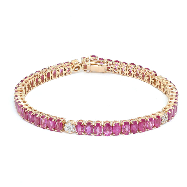 Ruby Diamond Bracelet