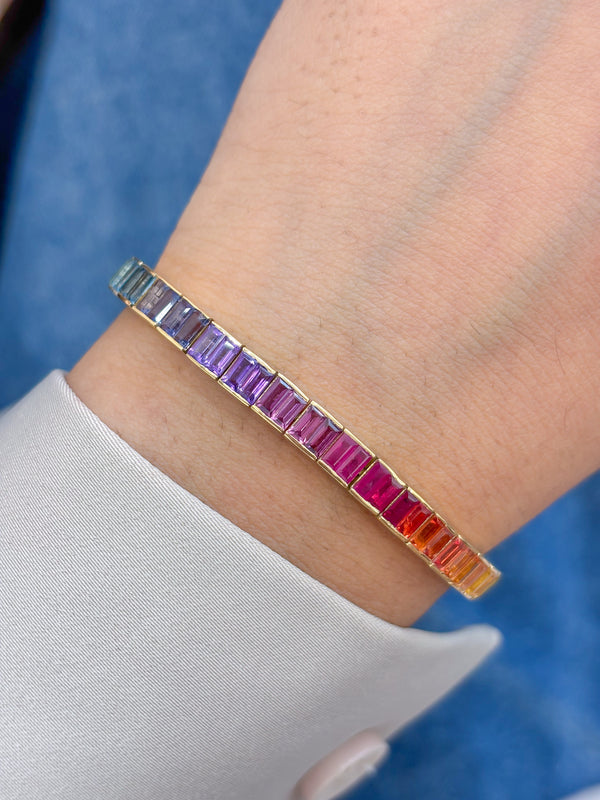Rainbow Gemstone Bracelet