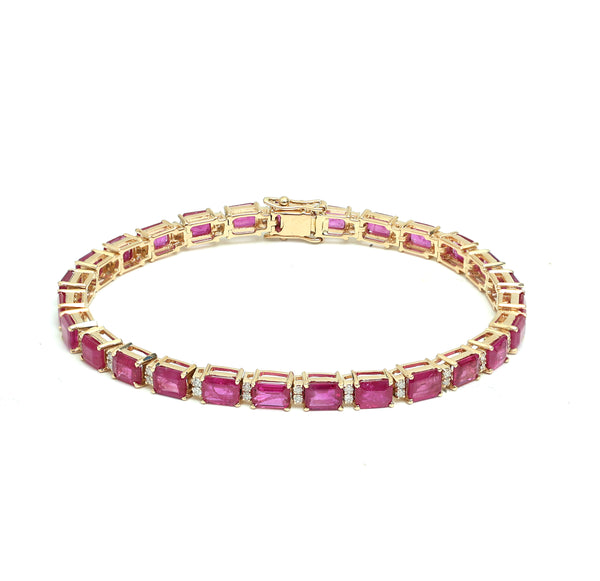 Ruby Diamond Bracelet