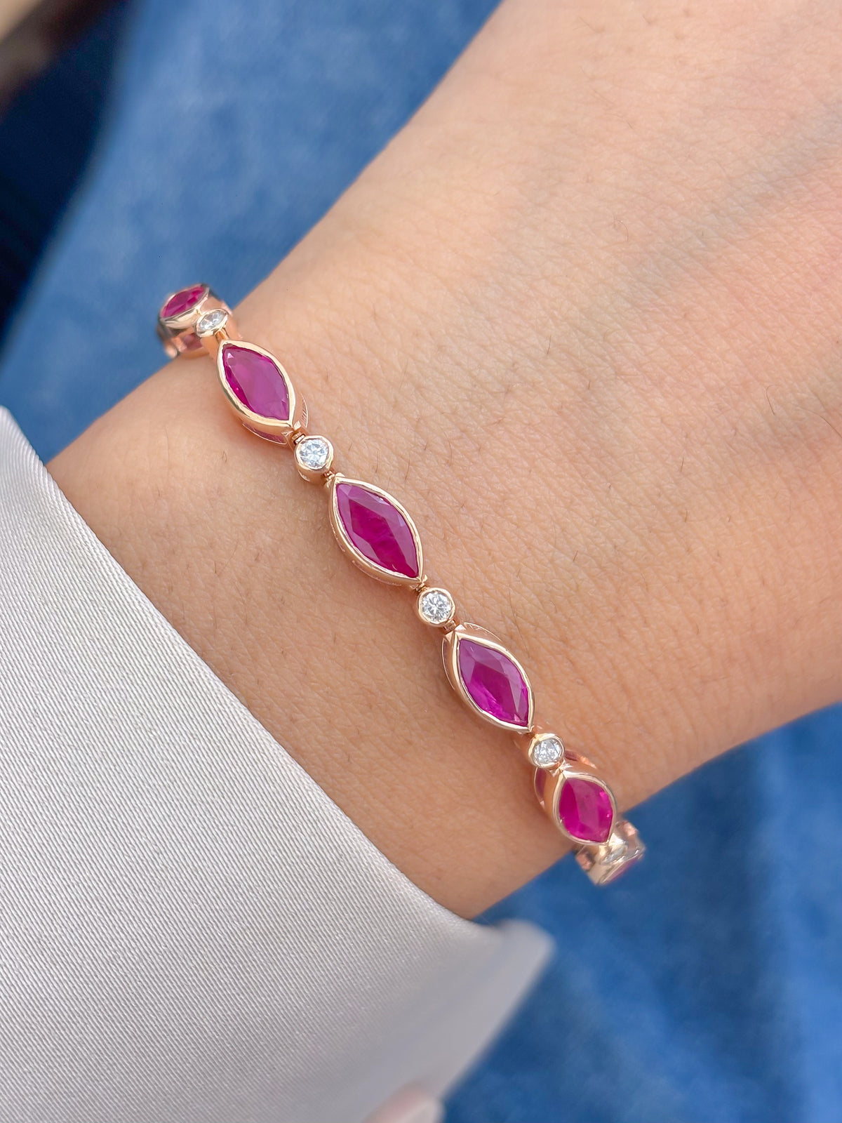 Ruby Diamond Bracelet