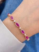 Ruby Diamond Bracelet