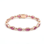 Ruby Diamond Bracelet