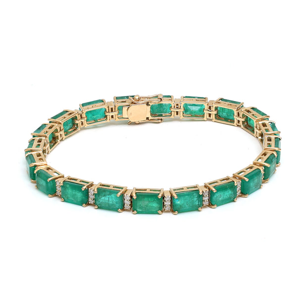 Emerald Diamond Bracelet