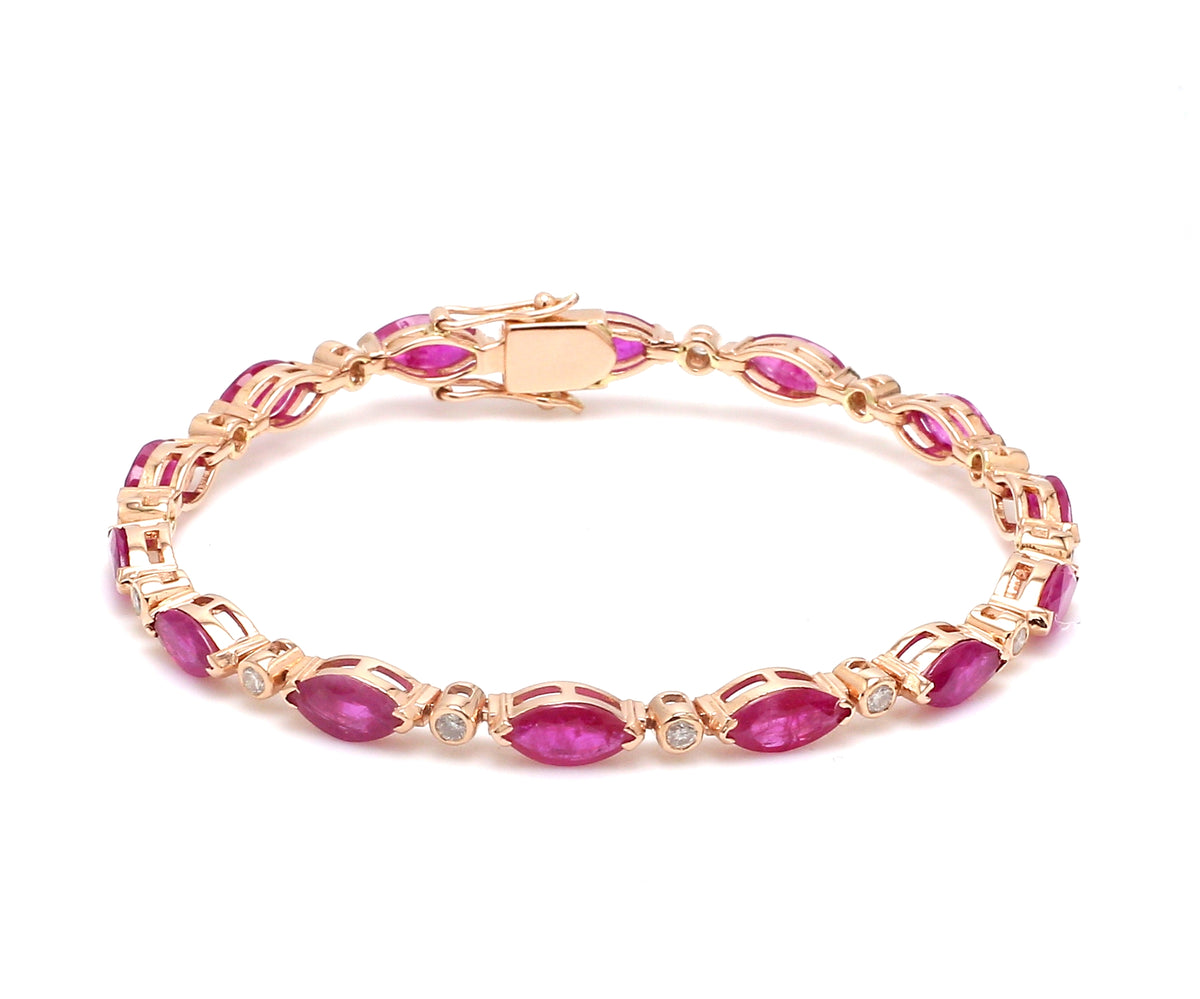 Ruby Diamond Bracelet