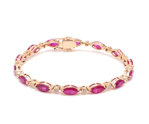 Ruby Diamond Bracelet