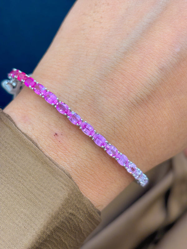 Pink Sapphire Bracelet