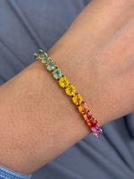 Rainbow Sapphire Bracelet