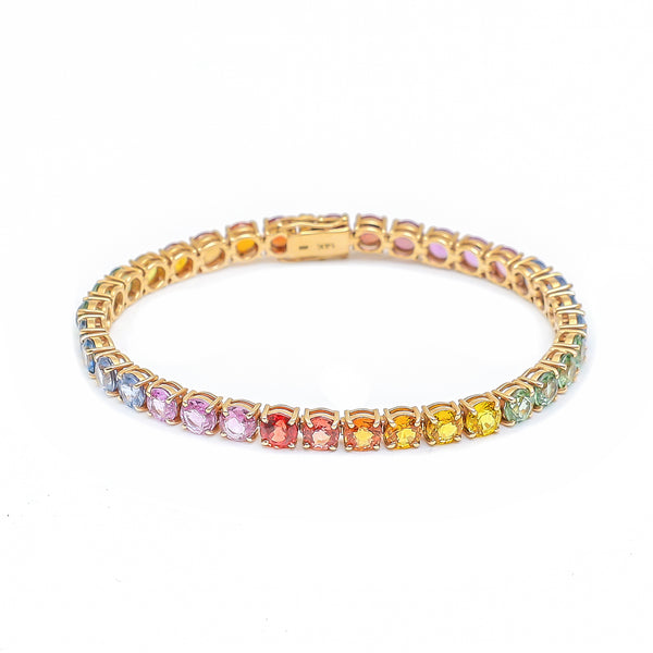 Rainbow Sapphire Bracelet