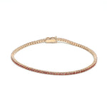Orange Sapphire Bracelet