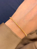 Orange Sapphire Bracelet