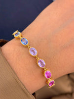 Rainbow Sapphire Bracelet