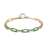 Emerald Diamond Bracelet