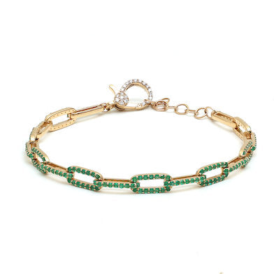 Emerald Diamond Bracelet