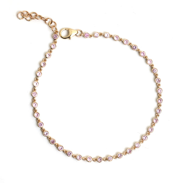 Pink Sapphire Bracelet