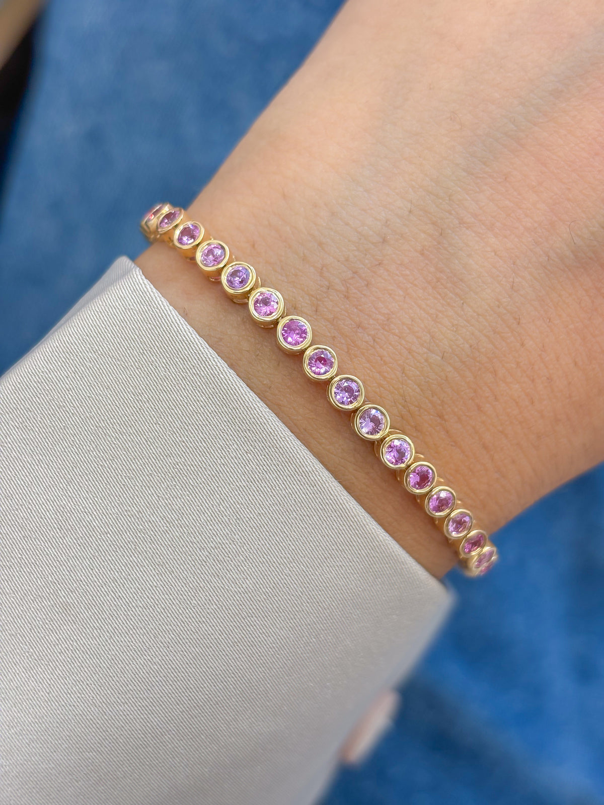 Pink Sapphire Bracelet
