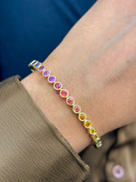 Rainbow Sapphire Bracelet