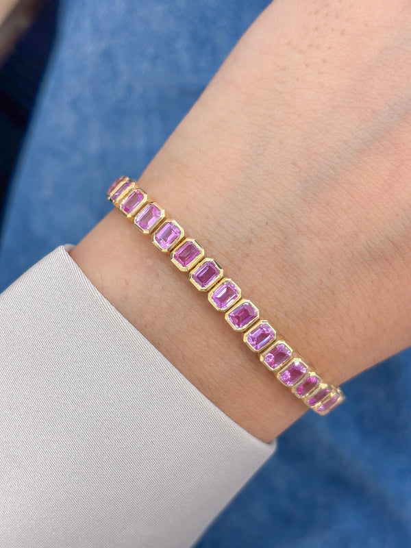 Pink Sapphire Bracelet