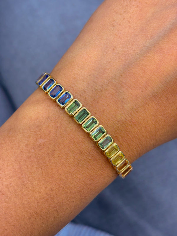 Rainbow Sapphire Bracelet