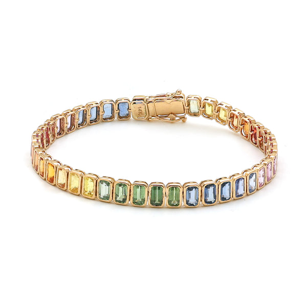 Rainbow Sapphire Bracelet