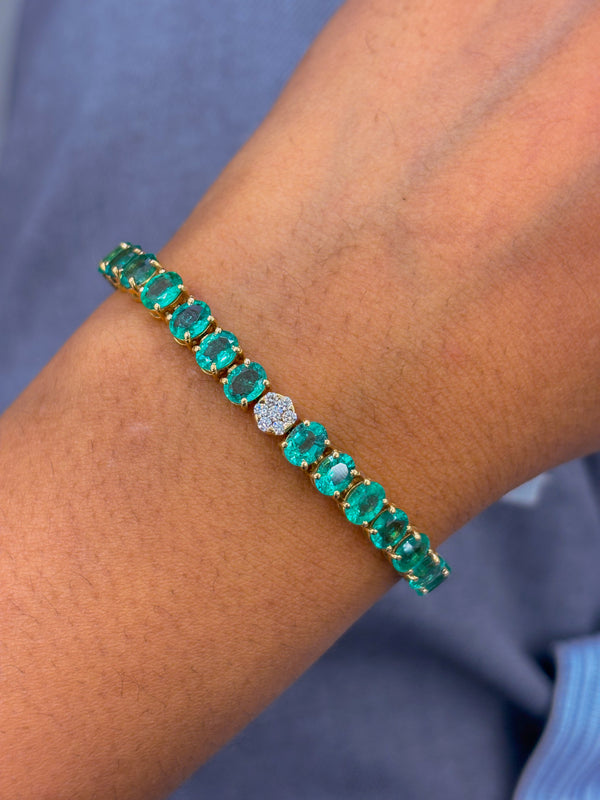 Emerald Diamond Bracelet