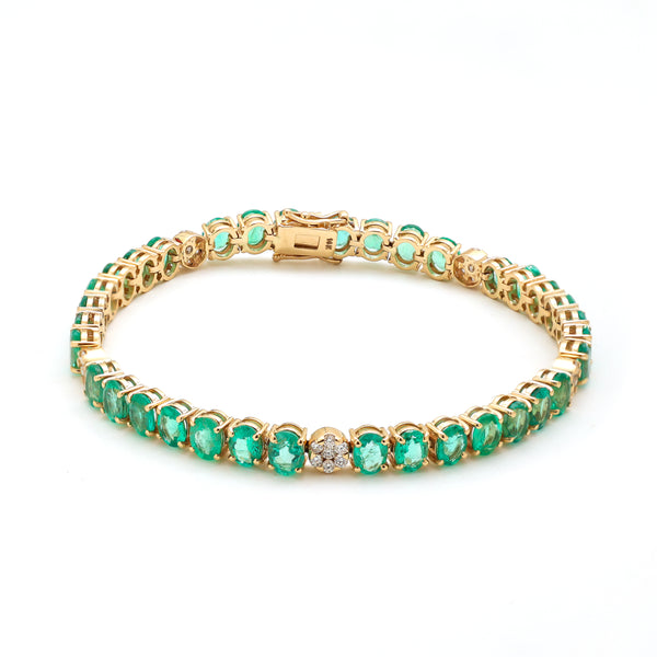 Emerald Diamond Bracelet