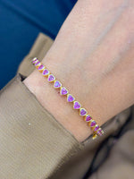 Pink Sapphire Bracelet
