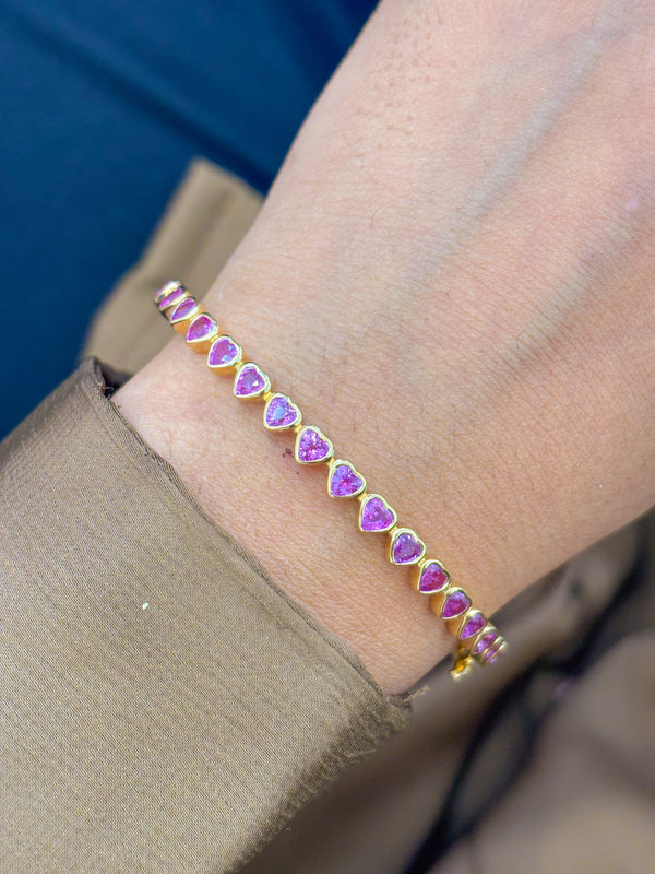 Pink Sapphire Bracelet