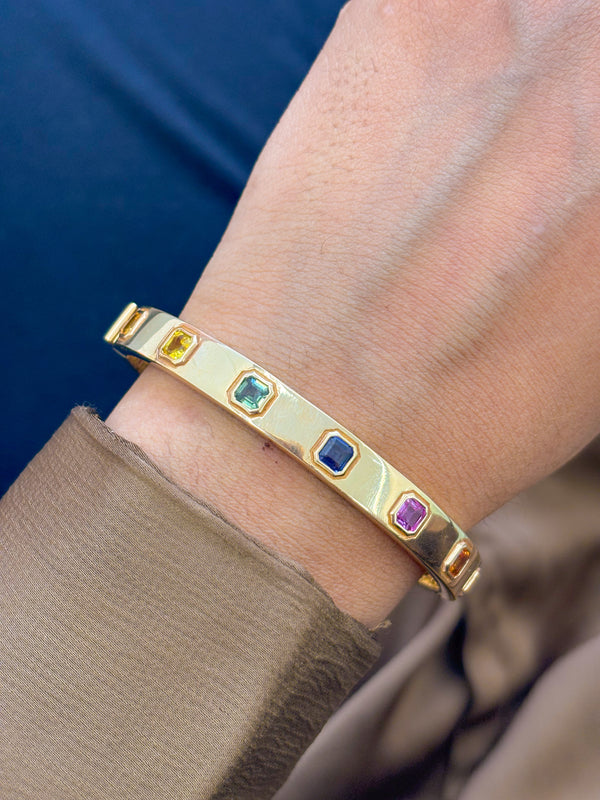 Rainbow Sapphire Bracelet
