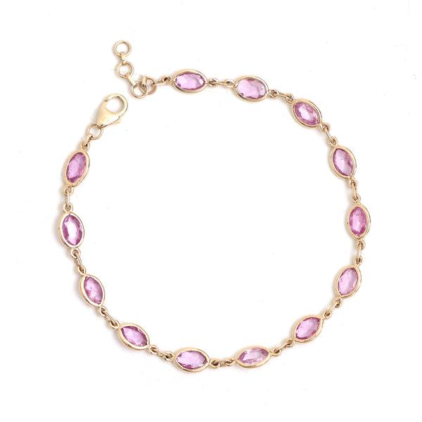 Pink Sapphire Bracelet
