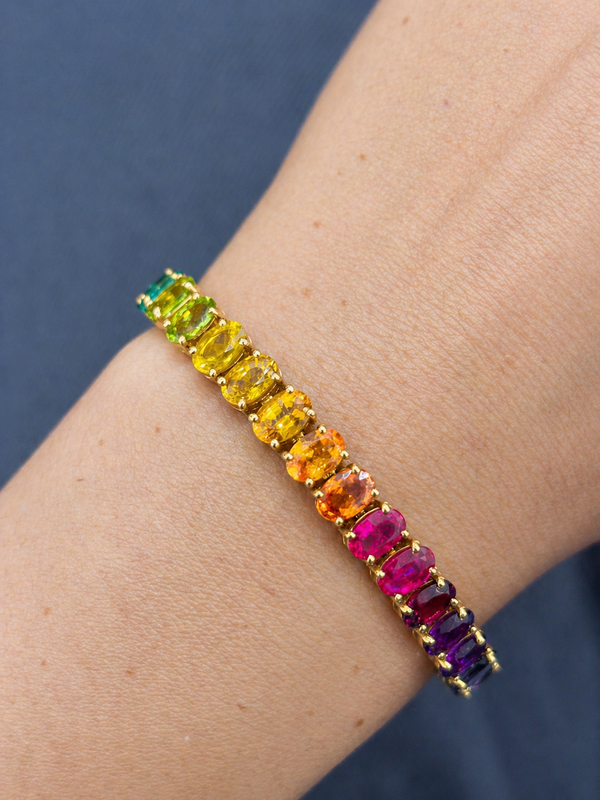 Rainbow Gemstone Bracelet