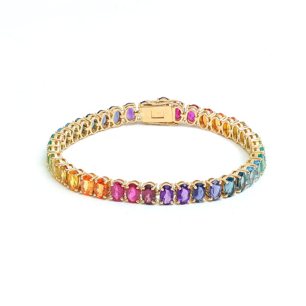Rainbow Gemstone Bracelet