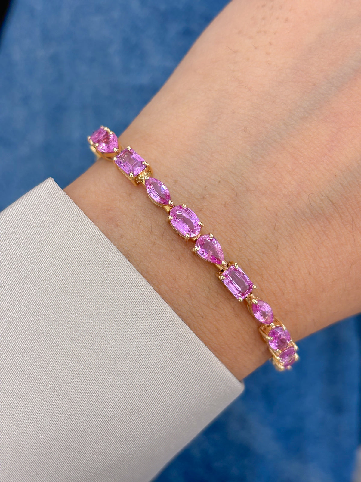 Pink Sapphire Bracelet