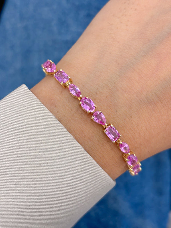 Pink Sapphire Bracelet