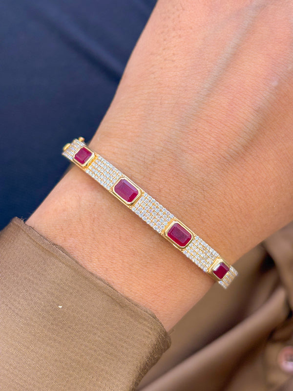 Ruby Diamond Bracelet