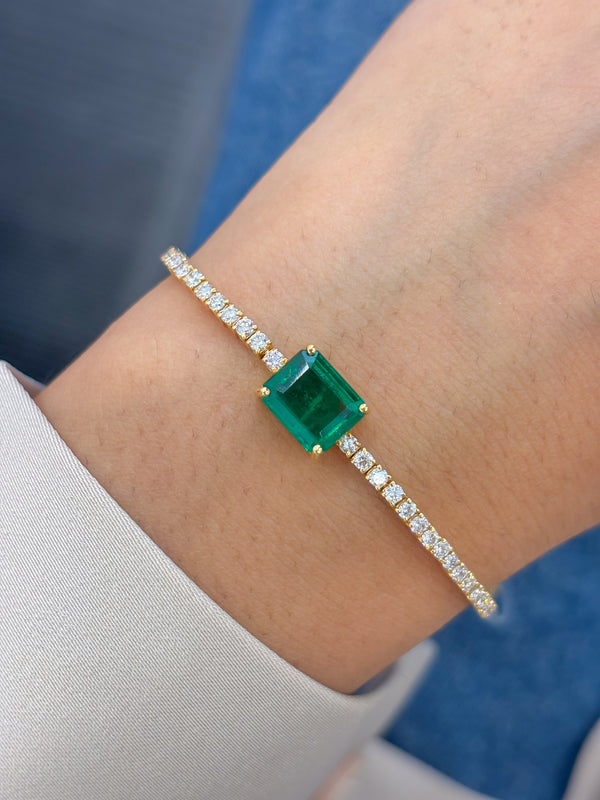 Emerald Diamond Bracelet