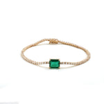 Emerald Diamond Bracelet