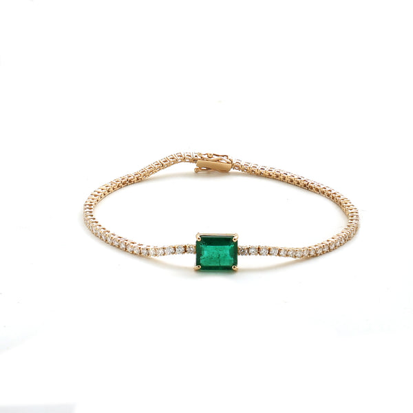 Emerald Diamond Bracelet