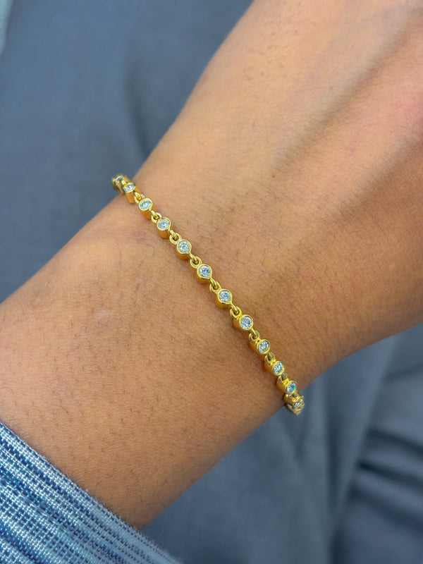Rainbow Sapphire Diamond Bracelet