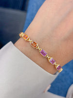 Rainbow Sapphire Bracelet