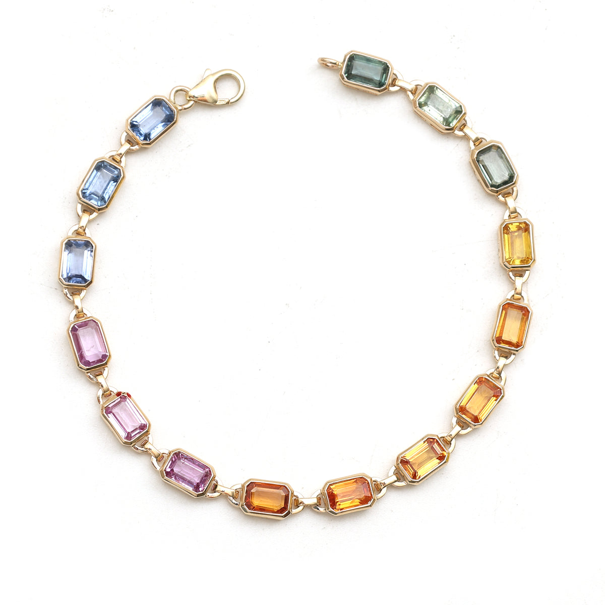 Rainbow Sapphire Bracelet