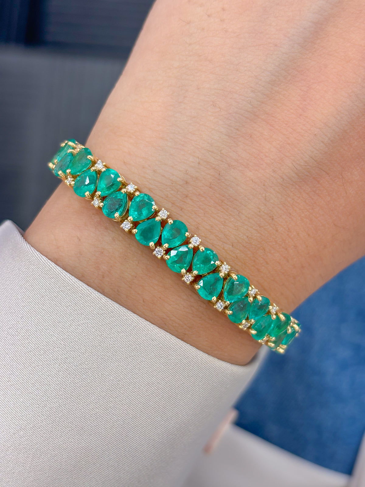 Emerald Diamond Bracelet
