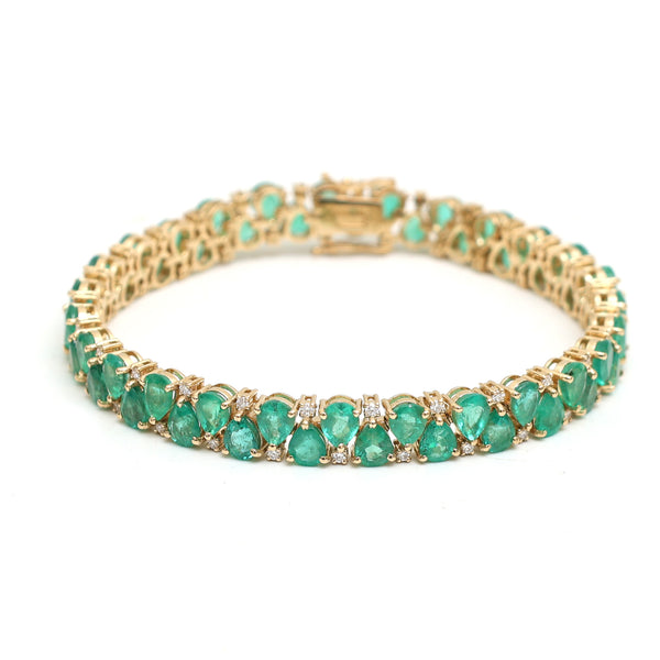 Emerald Diamond Bracelet