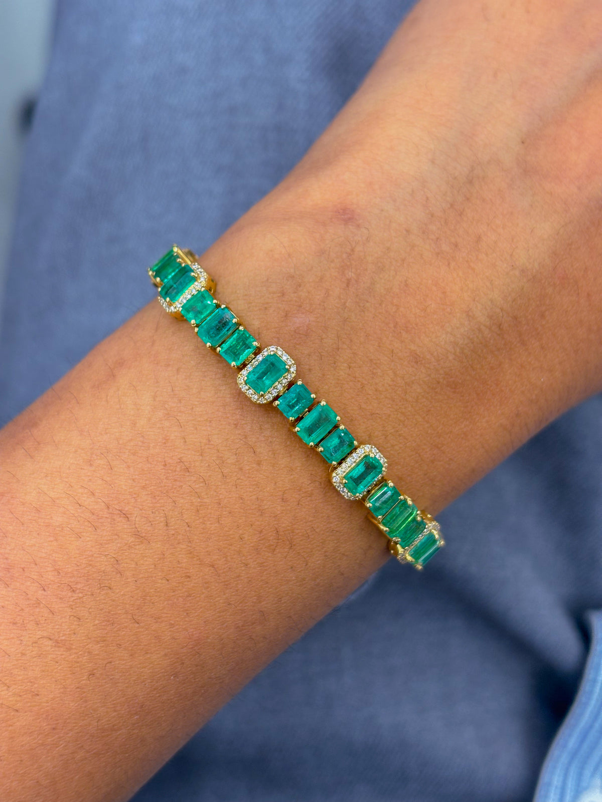 Emerald Diamond Bracelet