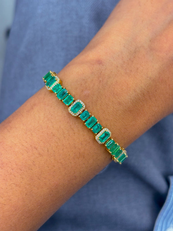 Emerald Diamond Bracelet