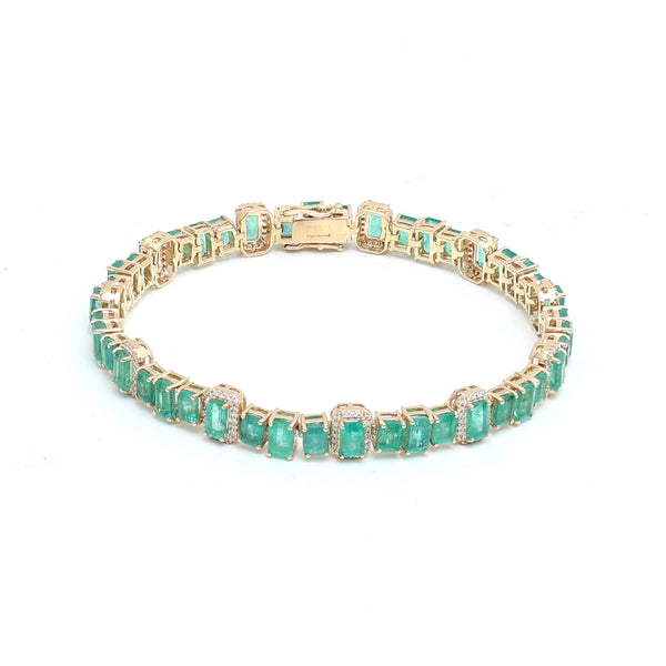 Emerald Diamond Bracelet