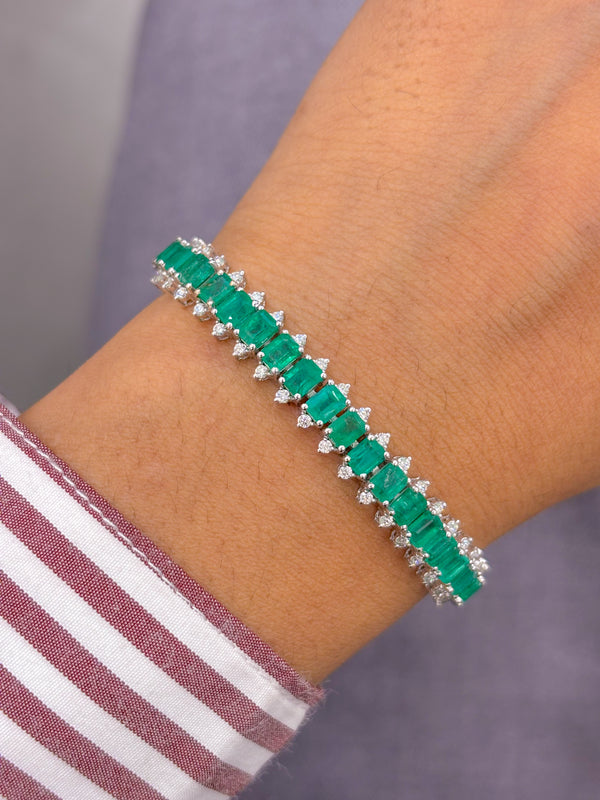 Emerald Diamond Bracelet