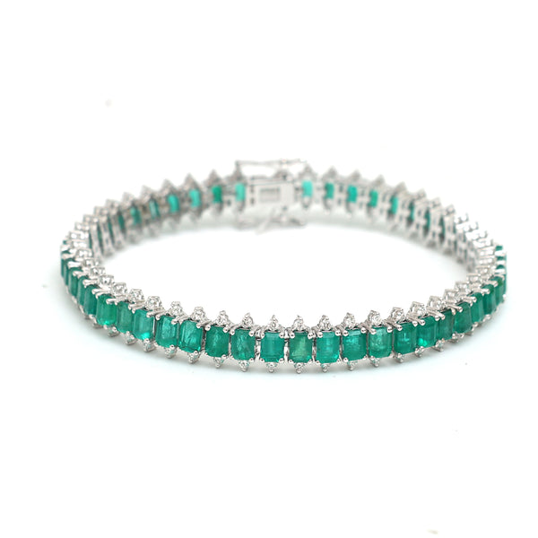 Emerald Diamond Bracelet
