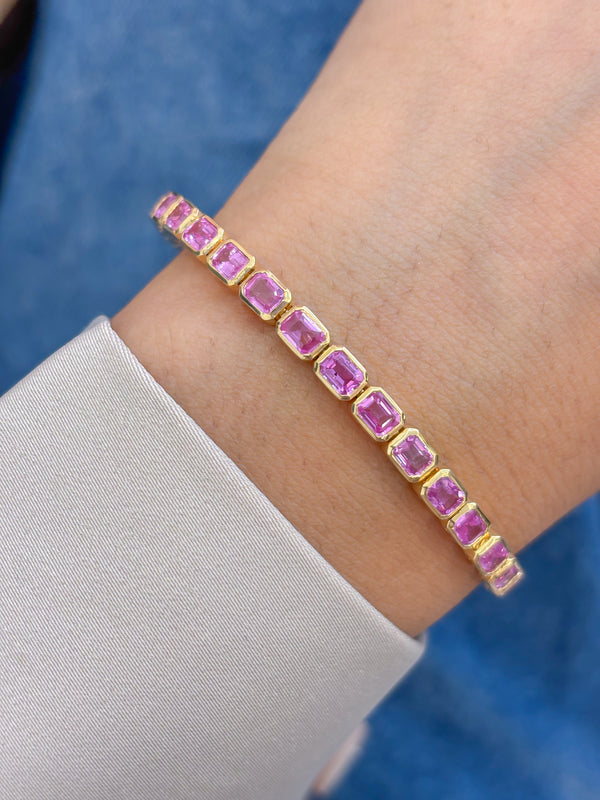 Pink Sapphire Bracelet