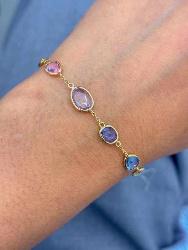 Rainbow Sapphire Bracelet