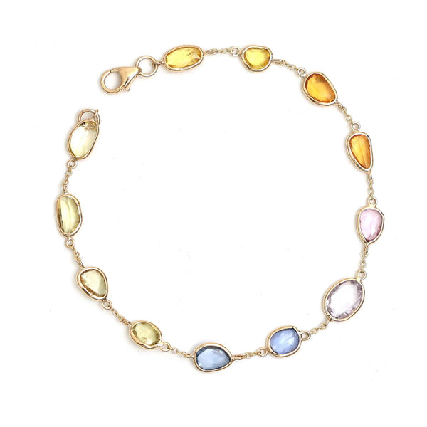 Rainbow Sapphire Bracelet